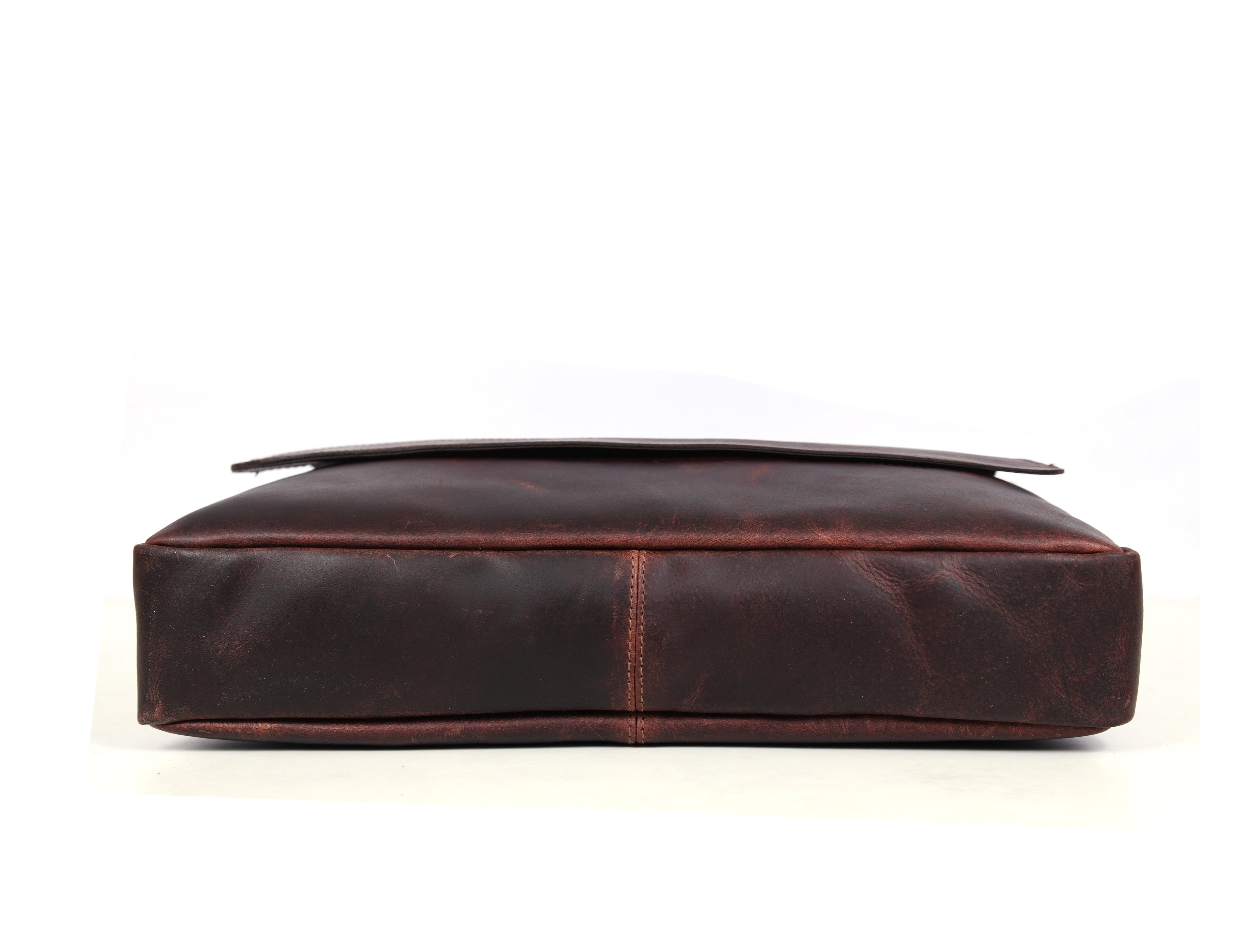 Hudson Leather Messenger Bag - Walnut Brown - www.Shopthatapp.com