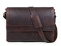 Hudson Leather Messenger Bag - Walnut Brown - www.Shopthatapp.com