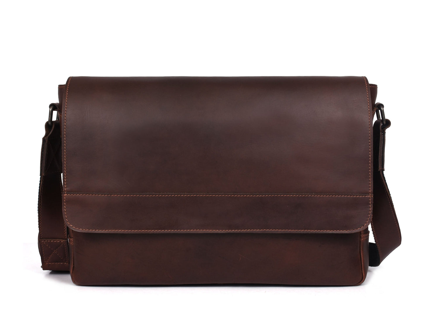 Hudson Leather Messenger - Voyager - www.Shopthatapp.com