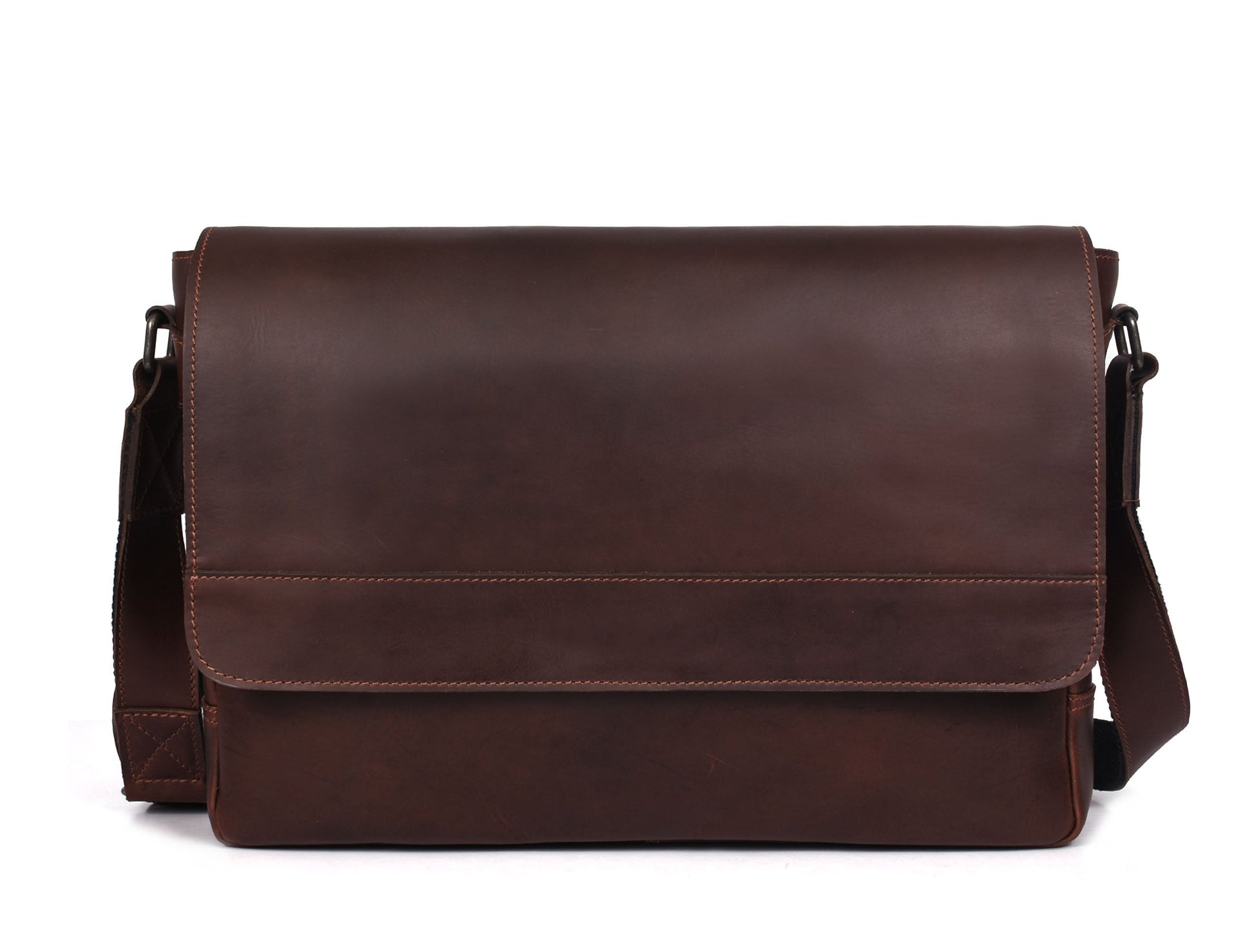 Hudson Leather Messenger - Voyager - www.Shopthatapp.com