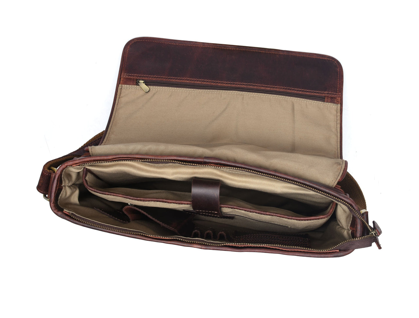 Hudson Leather Messenger - Voyager - www.Shopthatapp.com