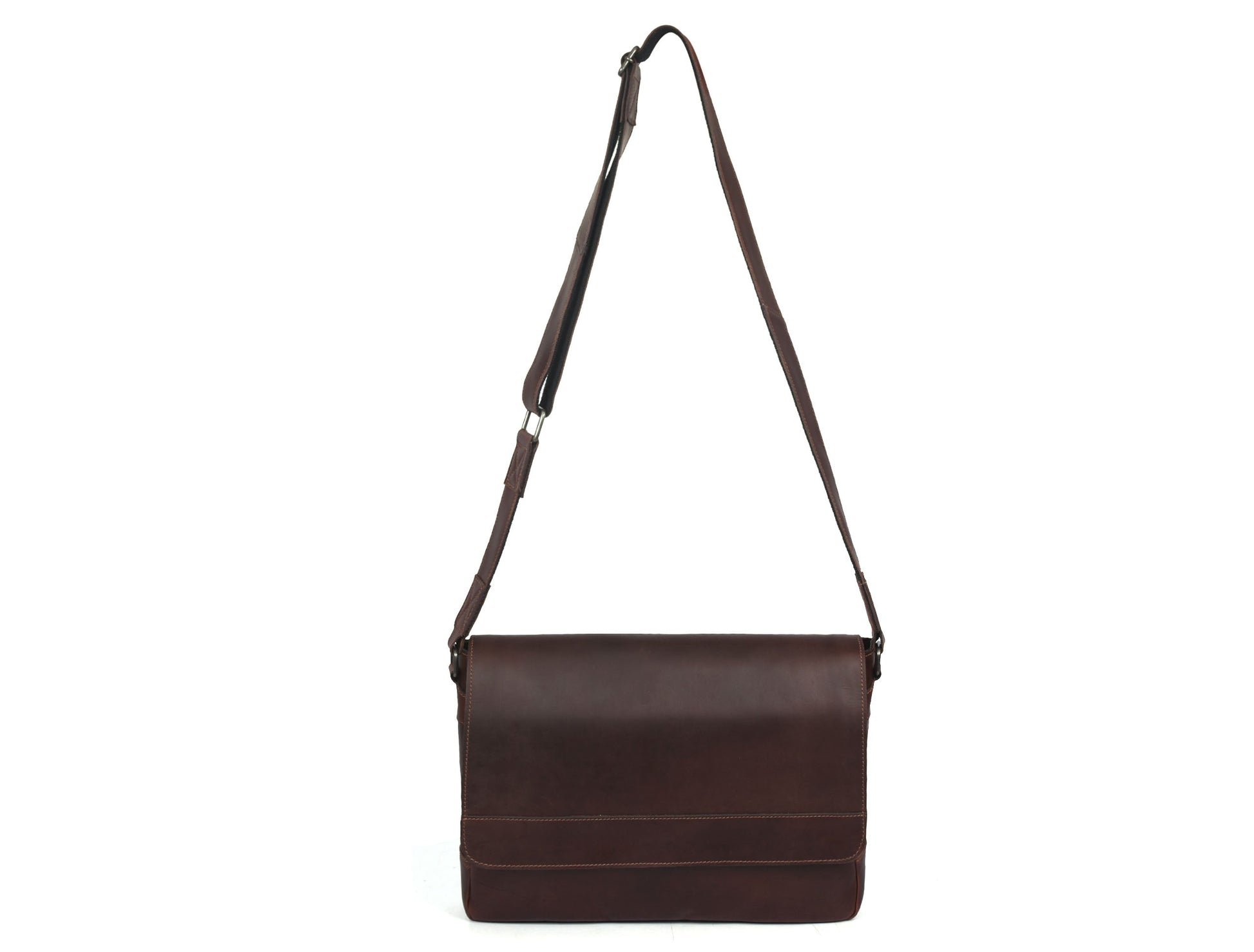 Hudson Leather Messenger - Voyager - www.Shopthatapp.com