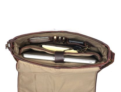 Hudson Leather Messenger - Voyager - www.Shopthatapp.com