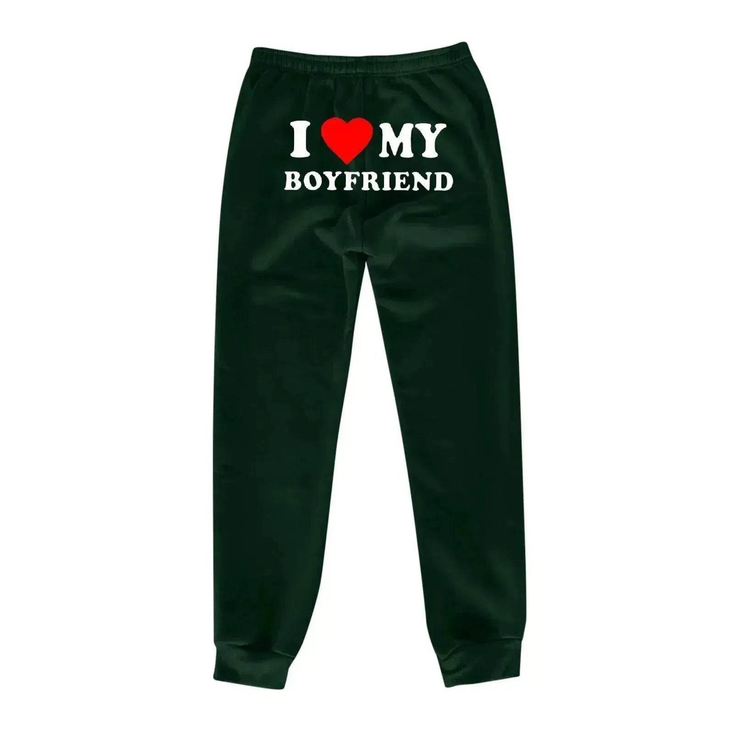 I Love MY BOYFRIEND Printed Trousers Casual Sweatpants Men And Women Sports Pants - www.Shopthatapp.com