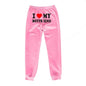 I Love MY BOYFRIEND Printed Trousers Casual Sweatpants Men And Women Sports Pants - www.Shopthatapp.com