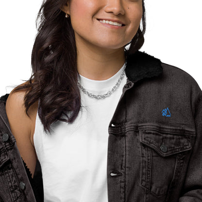 Veste en denim sherpa unisexe