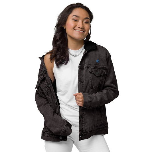 Veste en denim sherpa unisexe