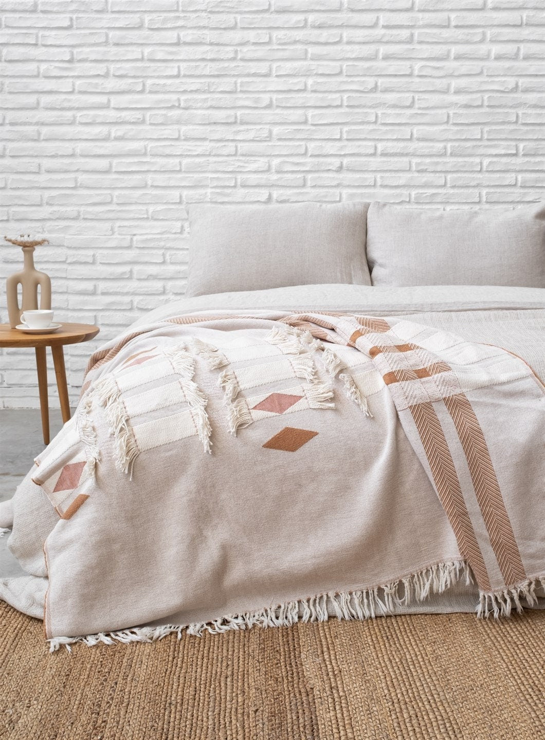 Cotton Boho Sofa Throw Blanket - www.Shopthatapp.com
