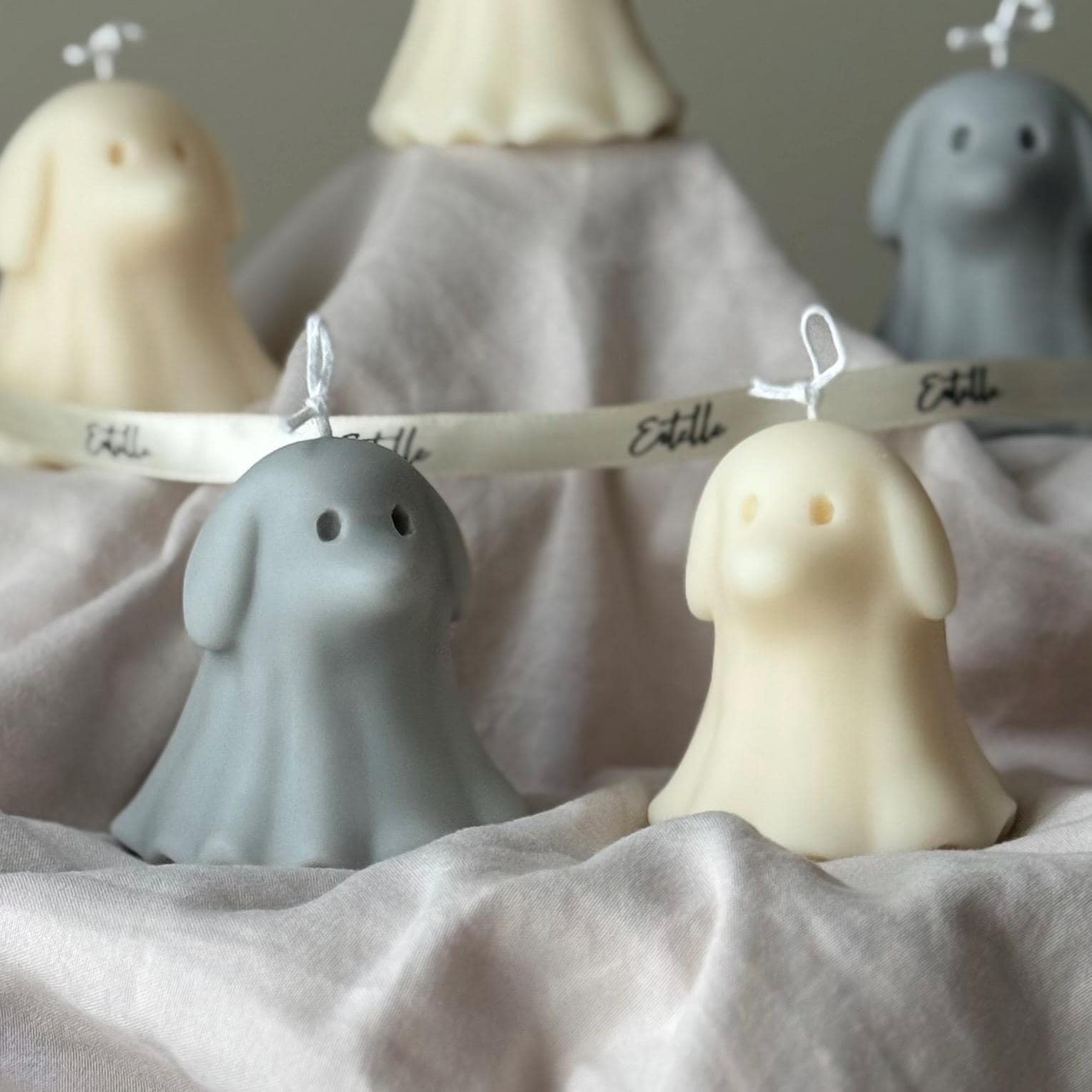 Cute Halloween Dog Ghost Candle - www.Shopthatapp.com