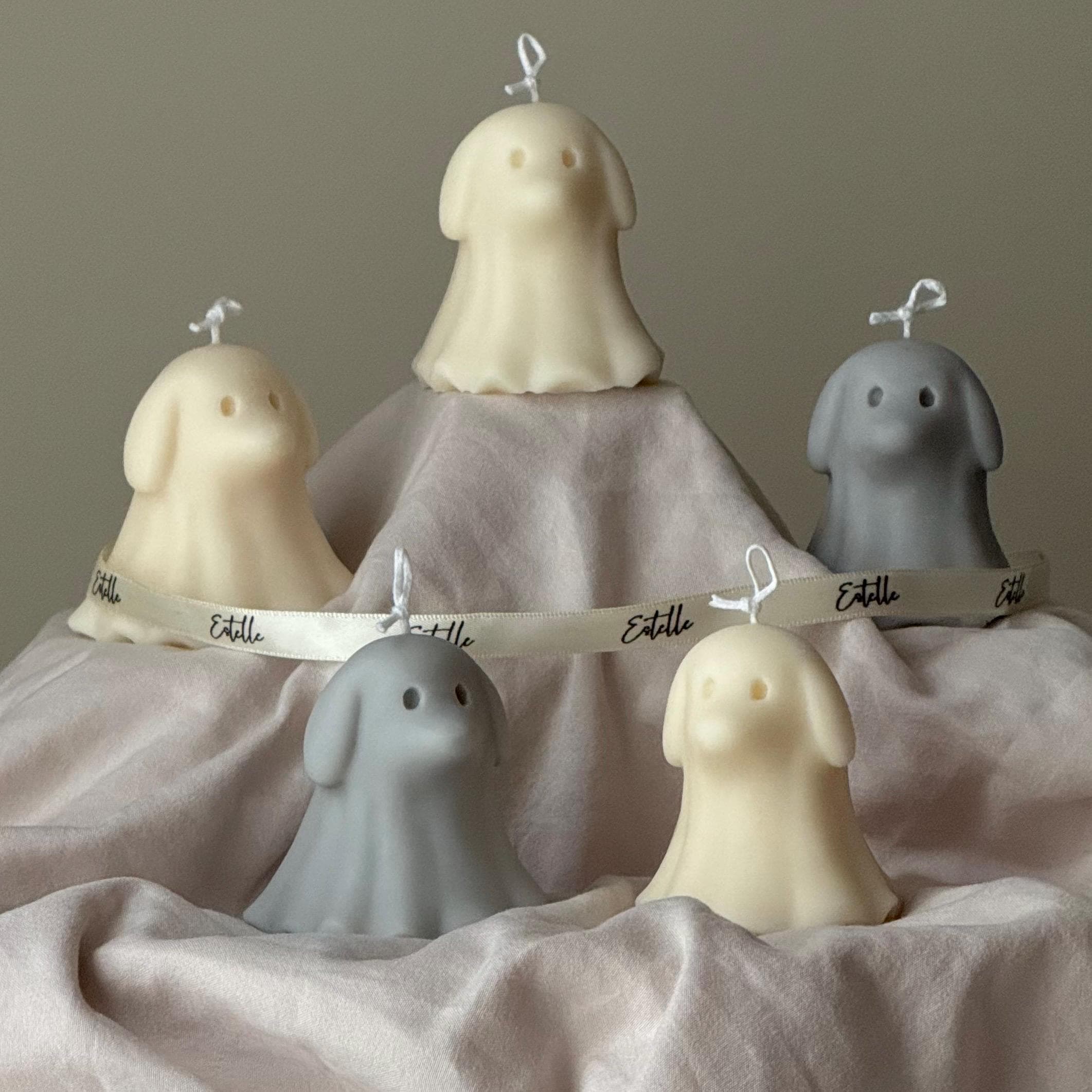 Cute Halloween Dog Ghost Candle - www.Shopthatapp.com