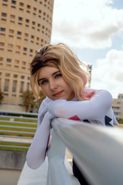 Super Hero Spider Gwen Cosplay Full Bodysuit Halloween Costume Zentai - www.Shopthatapp.com