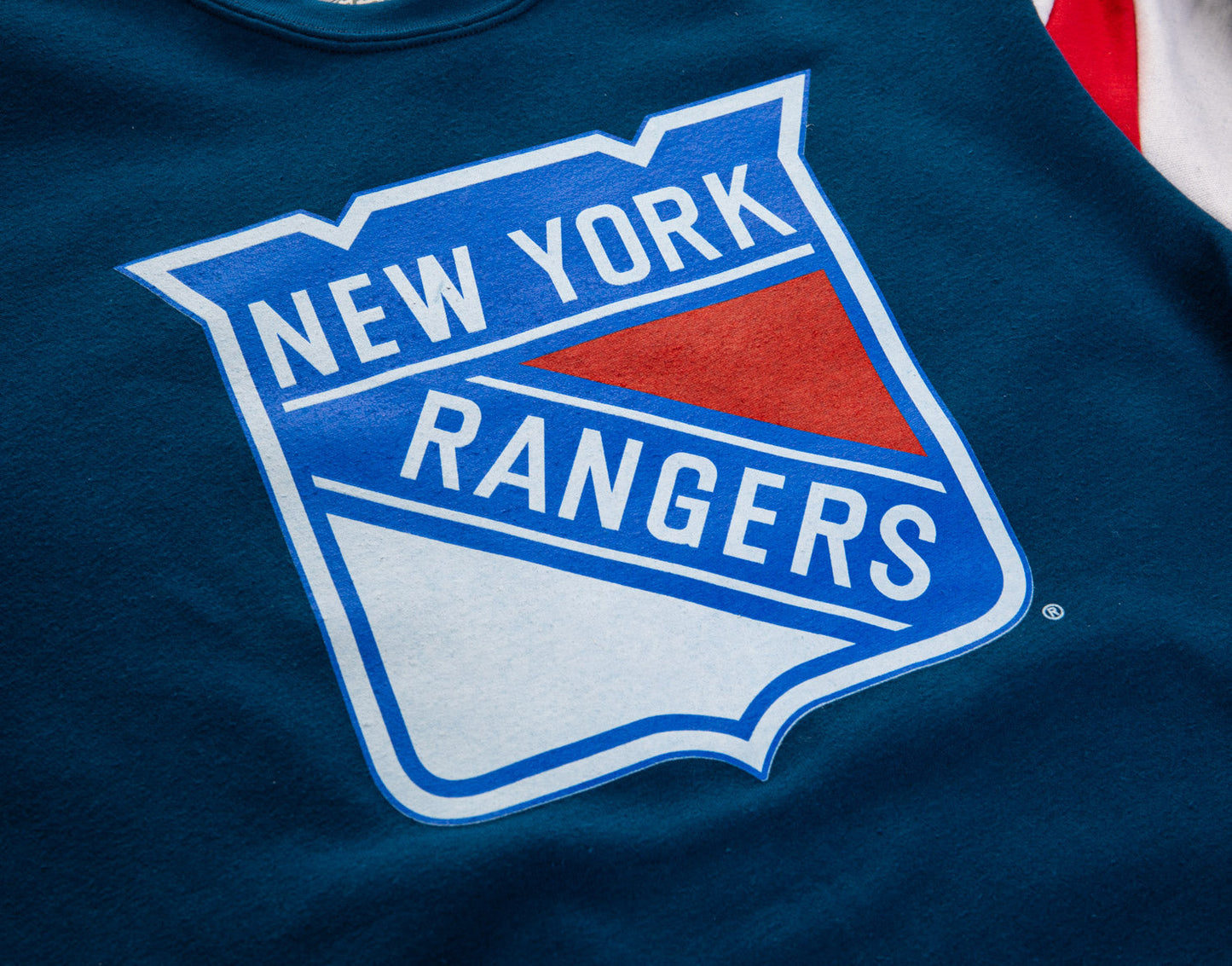 New York Rangers Varsity Retro Style Crewneck Sweatshirt - www.Shopthatapp.com