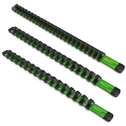Aluminum Socket Organizer Rails With Rubber End Caps - www.Shopthatapp.com