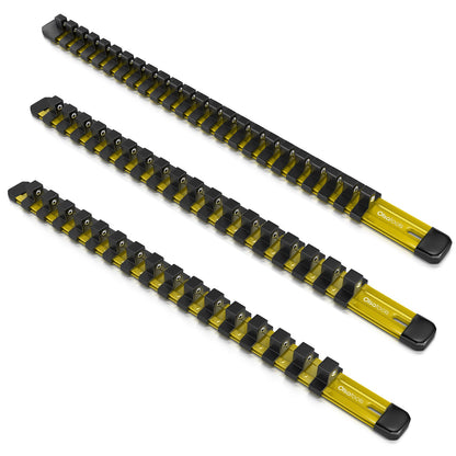 Aluminum Socket Organizer Rails With Rubber End Caps - www.Shopthatapp.com