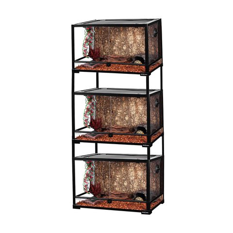 Terrariums démontables en verre et empilables pour reptiles REPTIZOO