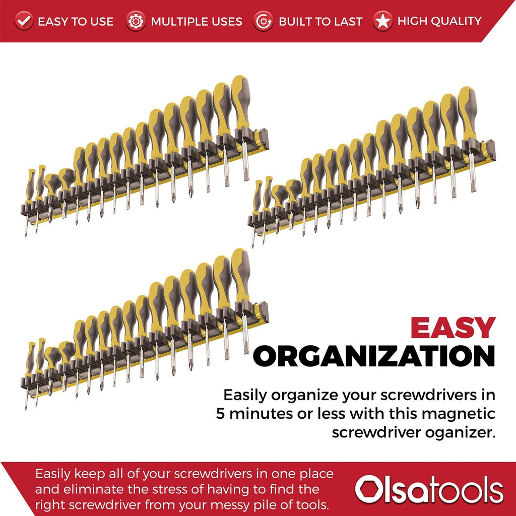 Magnetic Screwdriver Organizer