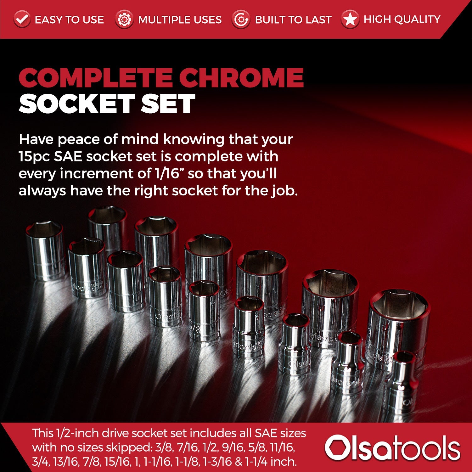 Chrome Socket Sets - www.Shopthatapp.com