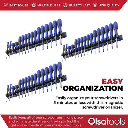 Magnetic Screwdriver Organizer - www.Shopthatapp.com
