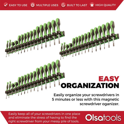 Magnetic Screwdriver Organizer - www.Shopthatapp.com
