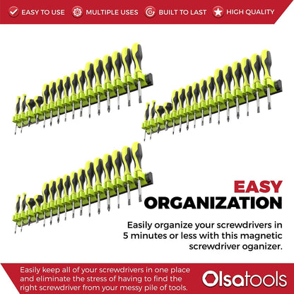 Magnetic Screwdriver Organizer - www.Shopthatapp.com