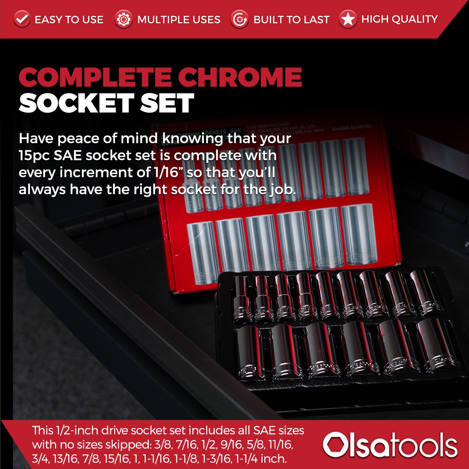 Chrome Socket Sets - www.Shopthatapp.com