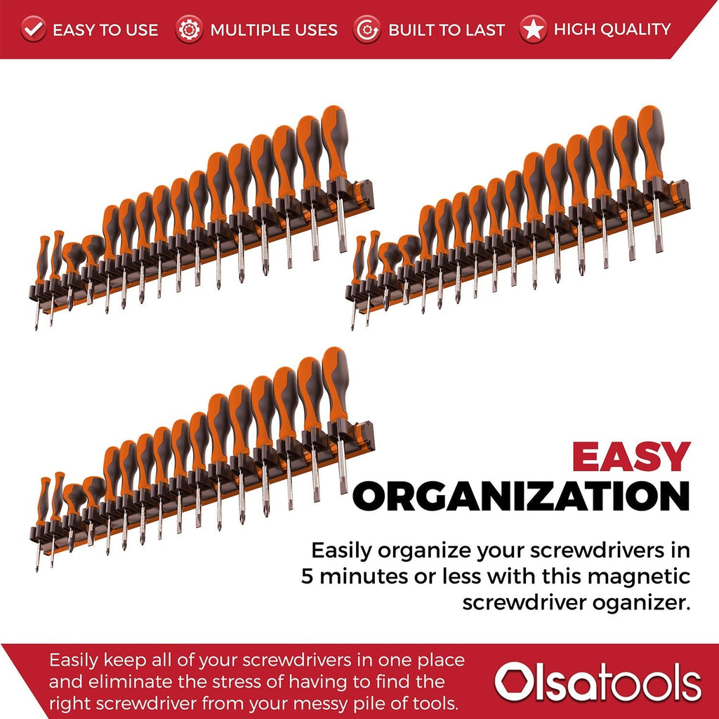 Magnetic Screwdriver Organizer - www.Shopthatapp.com