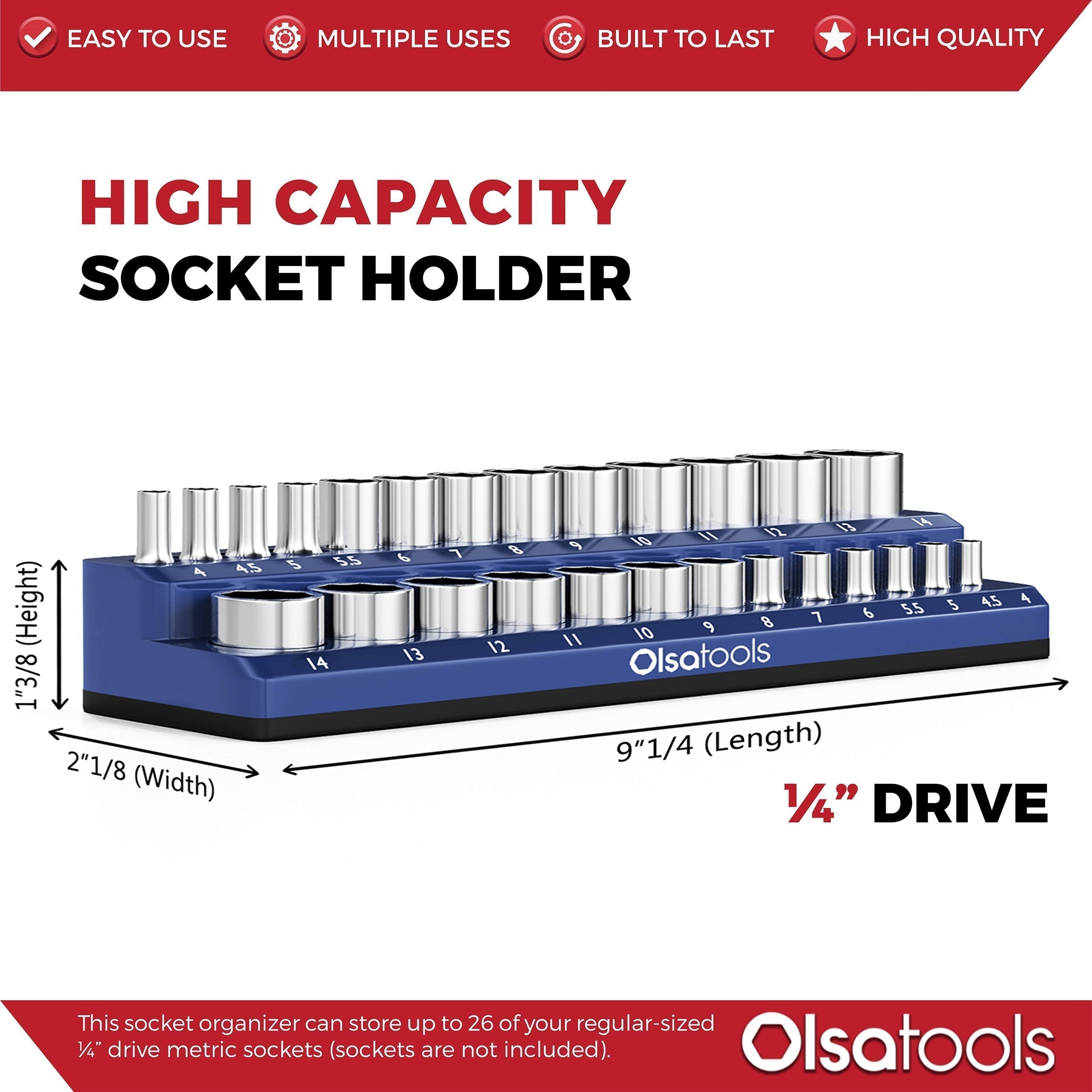 2-Row Magnetic Socket Holders