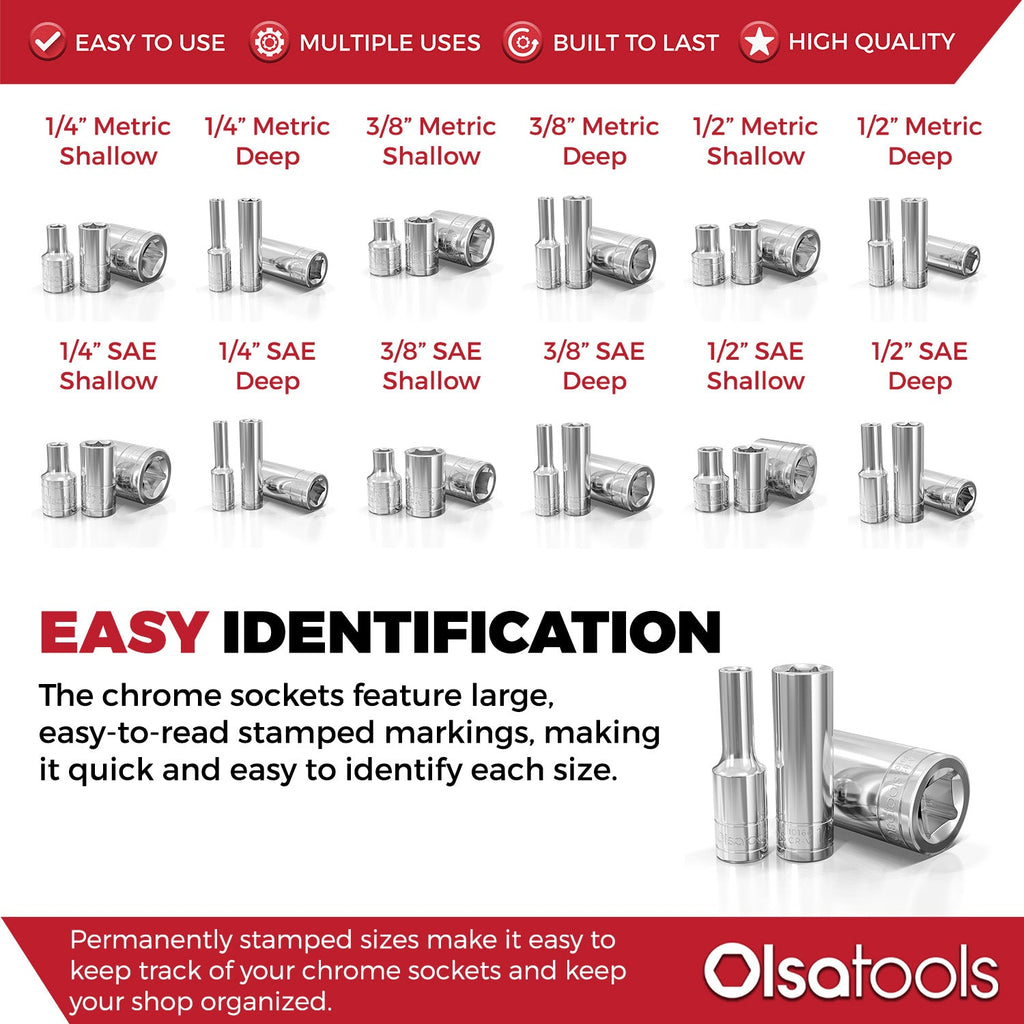 Chrome Socket Sets - www.Shopthatapp.com