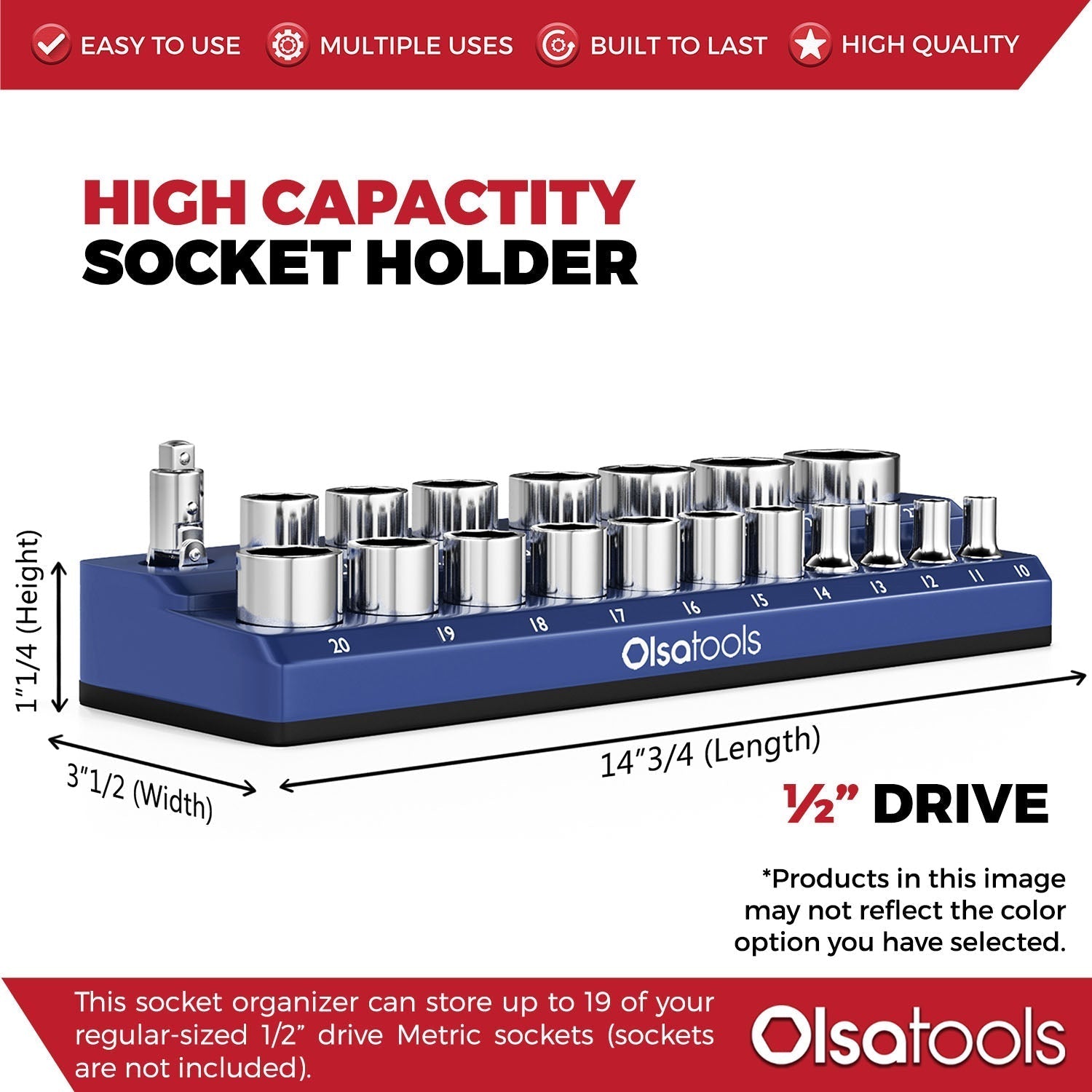 2-Row Magnetic Socket Holders