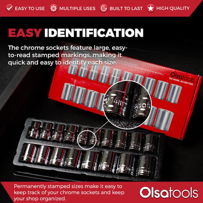 Chrome Socket Sets - www.Shopthatapp.com