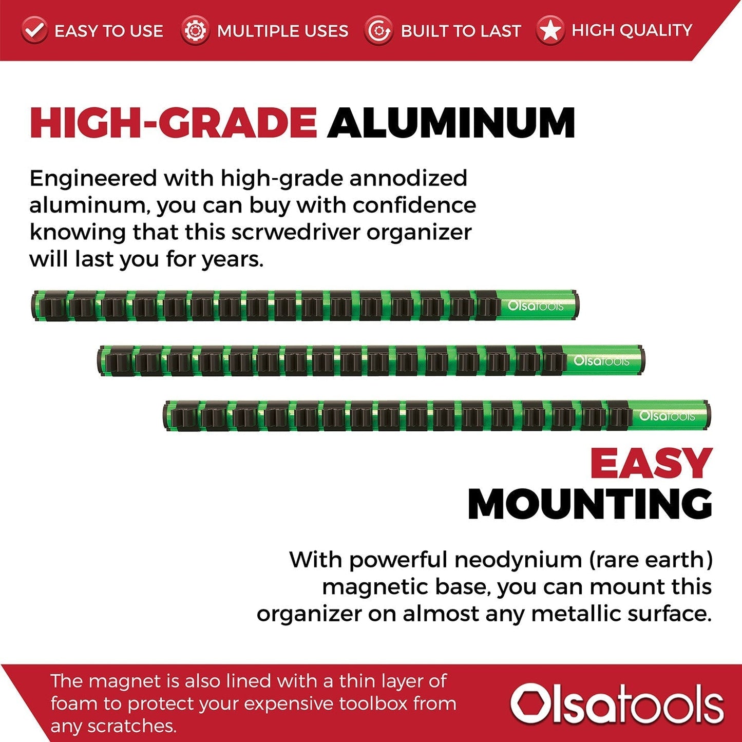 Magnetic Screwdriver Organizer - www.Shopthatapp.com