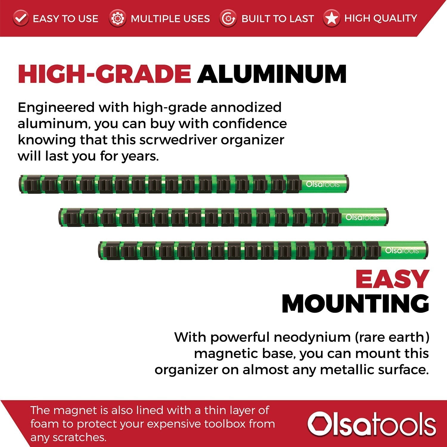 Magnetic Screwdriver Organizer - www.Shopthatapp.com