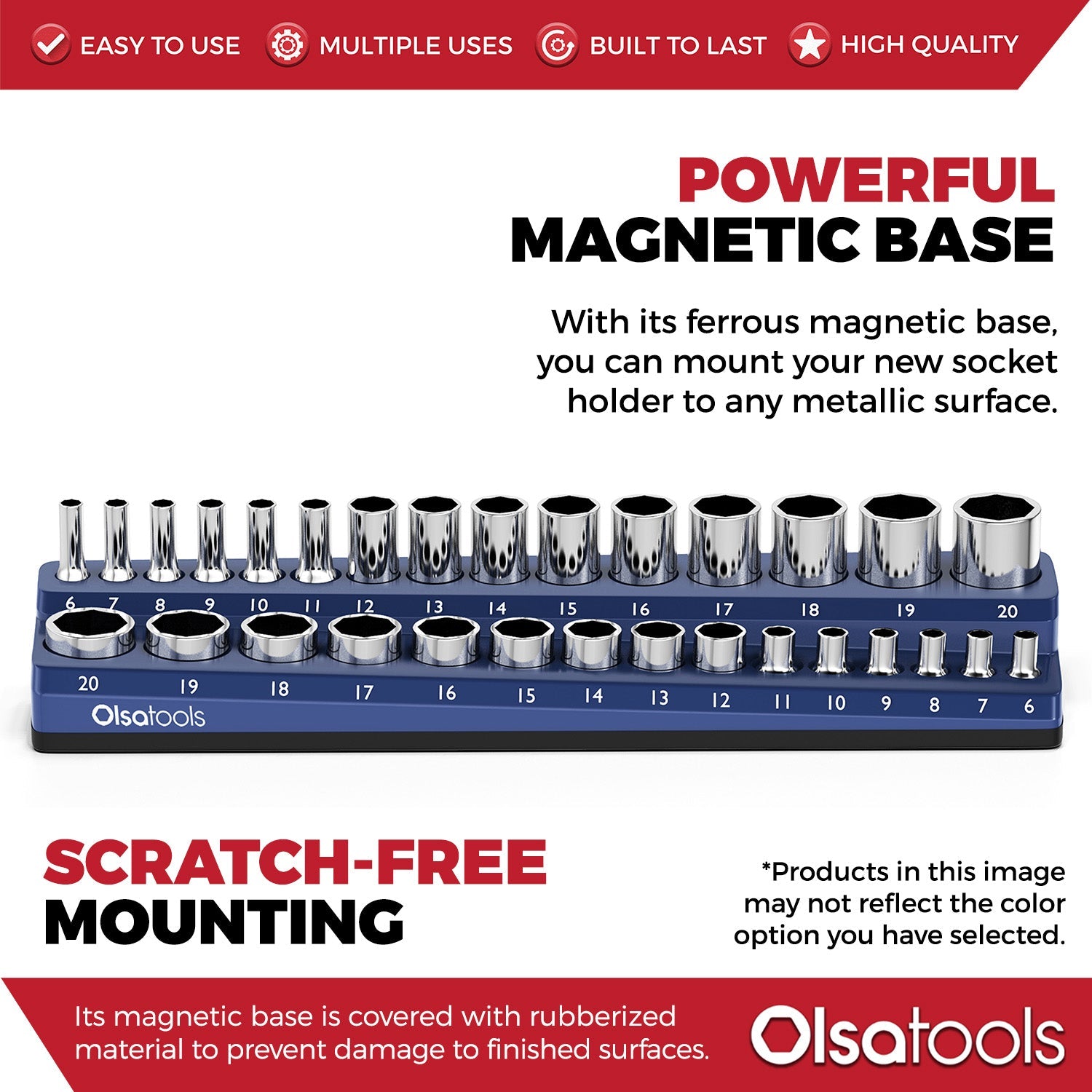 2-Row Magnetic Socket Holders