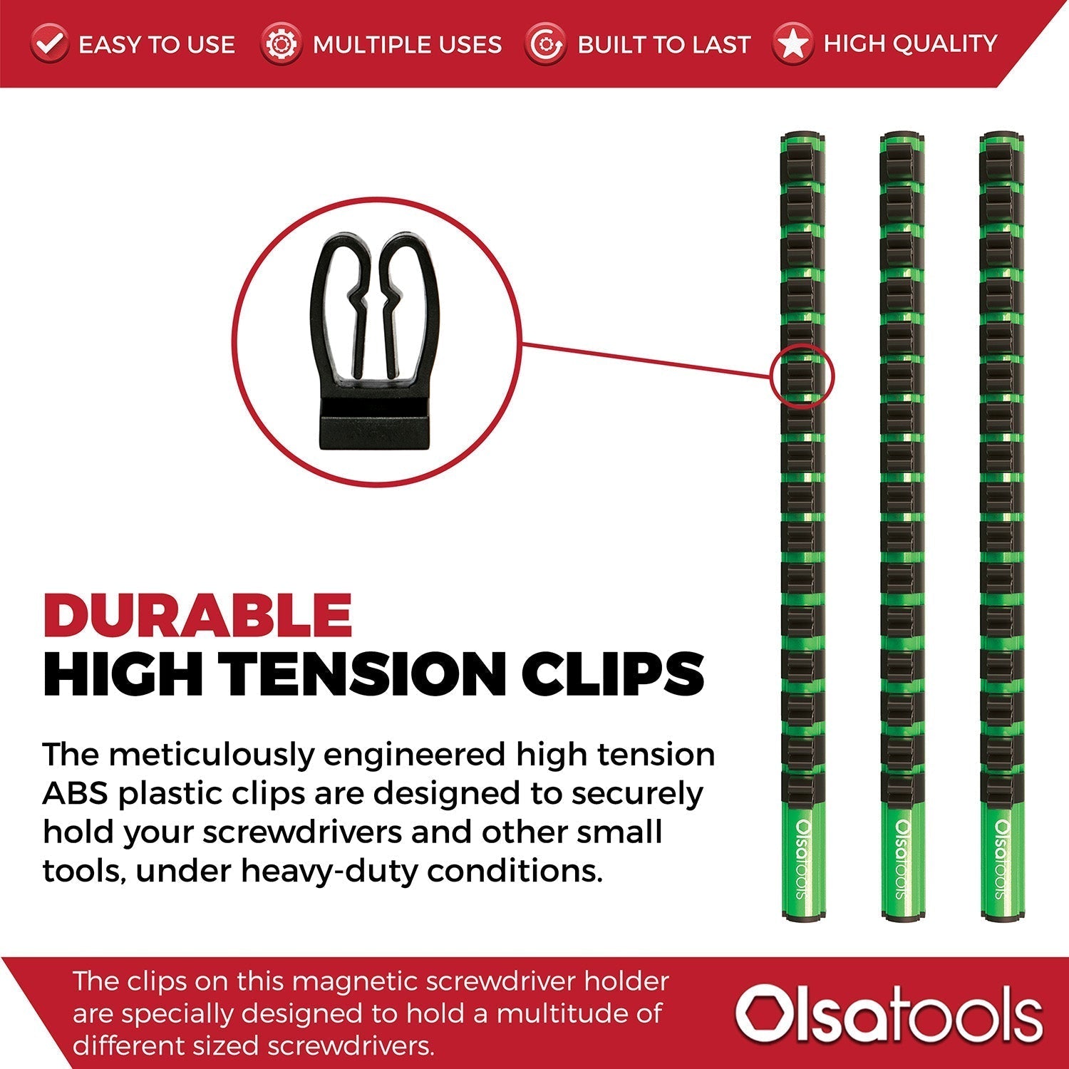 Magnetic Screwdriver Organizer - www.Shopthatapp.com