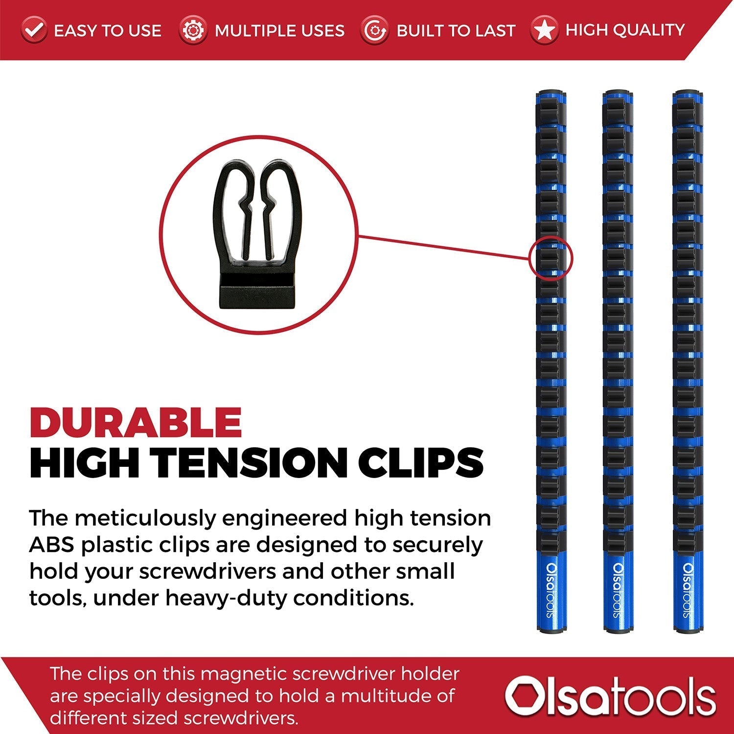 Magnetic Screwdriver Organizer - www.Shopthatapp.com
