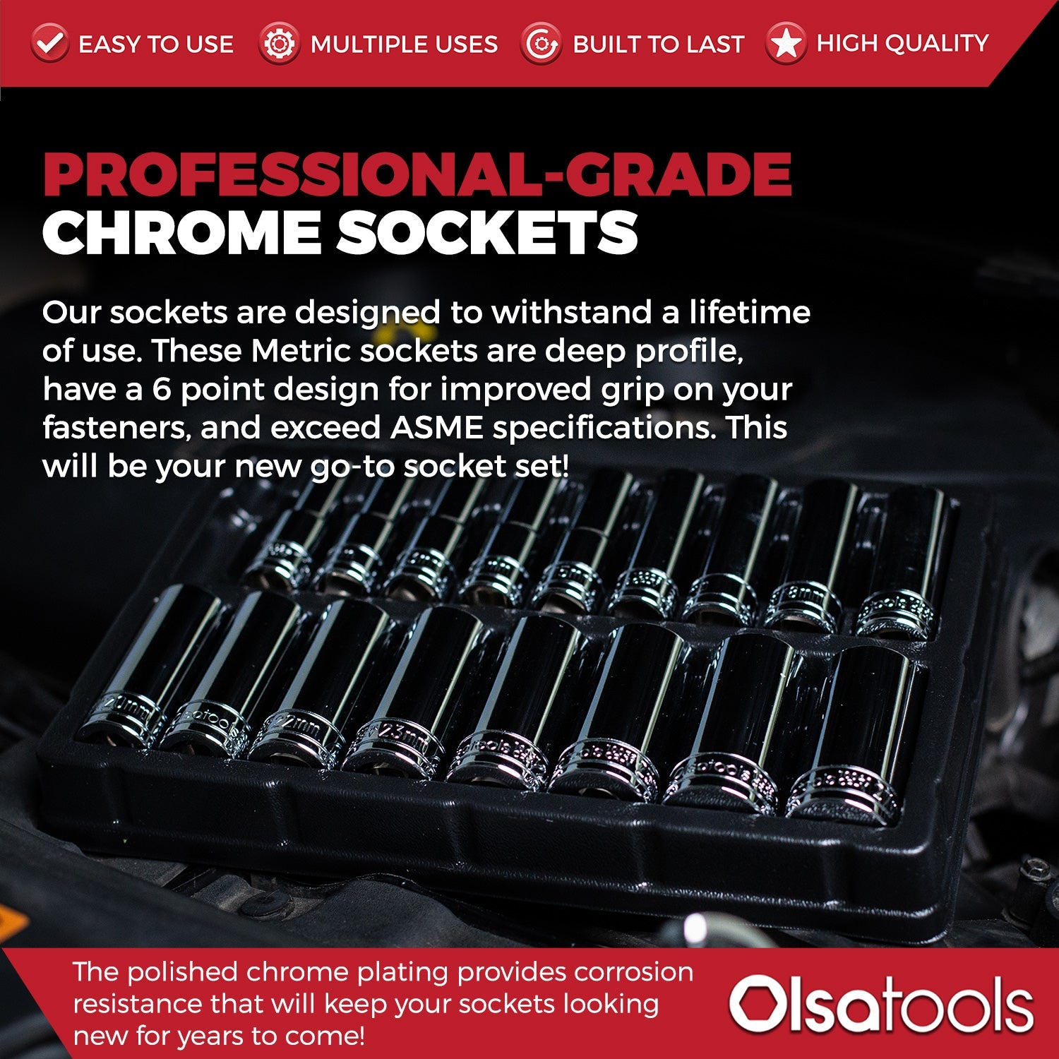 Chrome Socket Sets - www.Shopthatapp.com