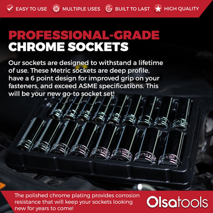Chrome Socket Sets - www.Shopthatapp.com