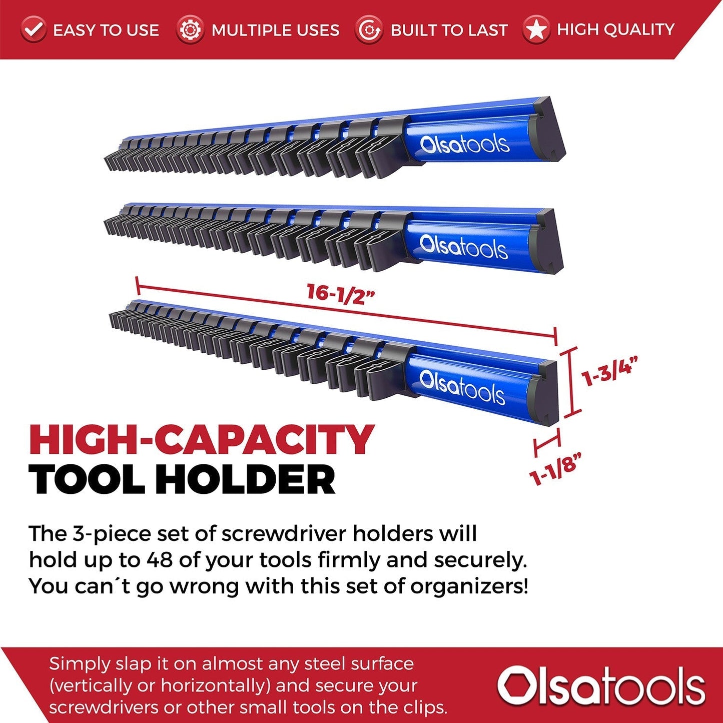 Magnetic Screwdriver Organizer - www.Shopthatapp.com