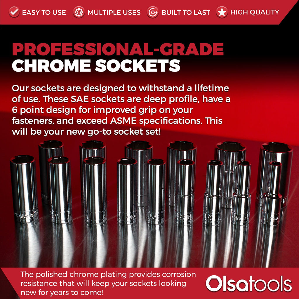 Chrome Socket Sets - www.Shopthatapp.com