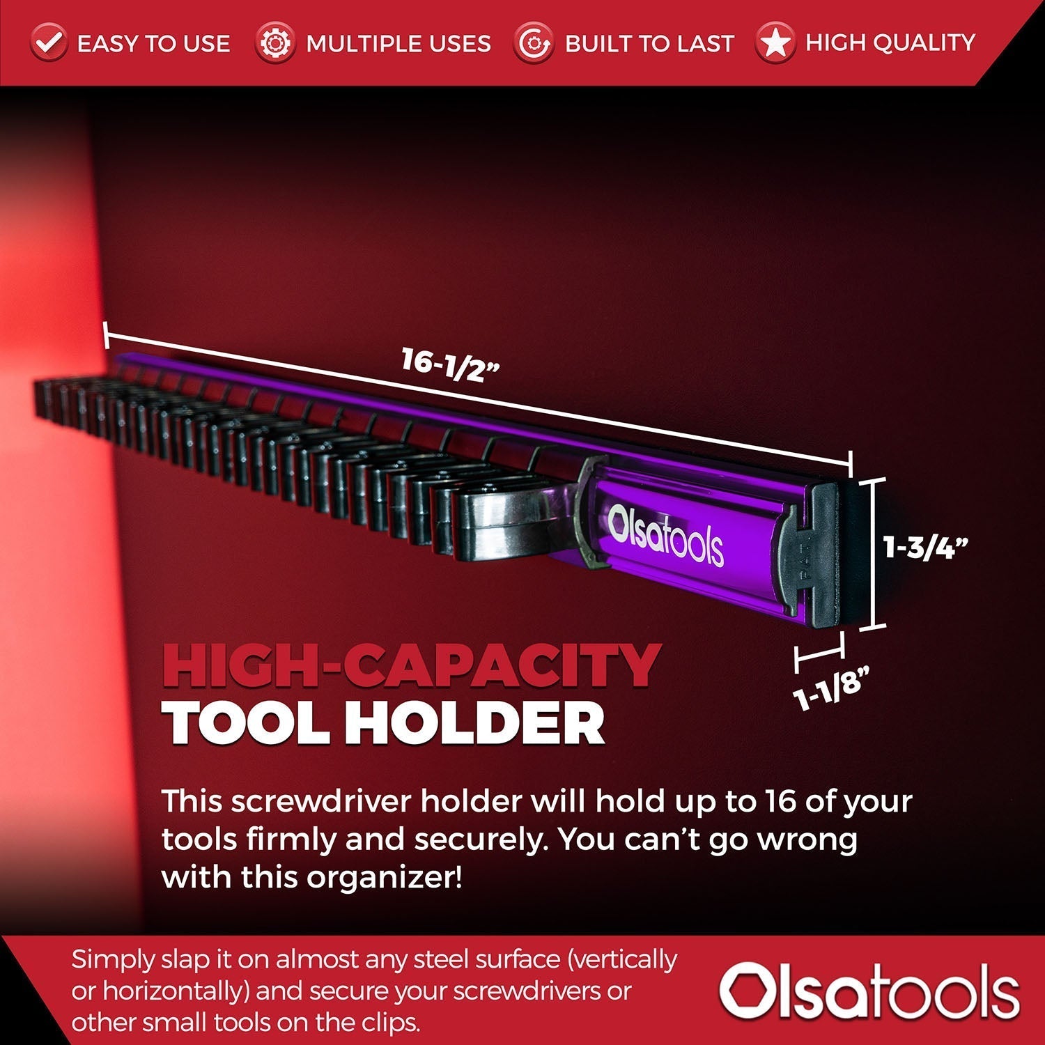 Magnetic Screwdriver Organizer