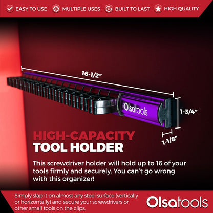 Magnetic Screwdriver Organizer