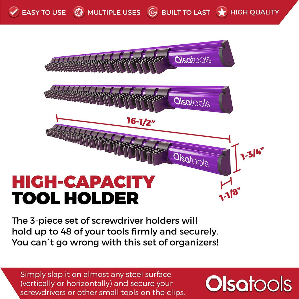 Magnetic Screwdriver Organizer