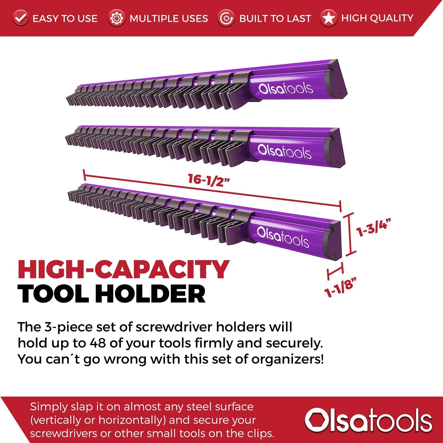 Magnetic Screwdriver Organizer