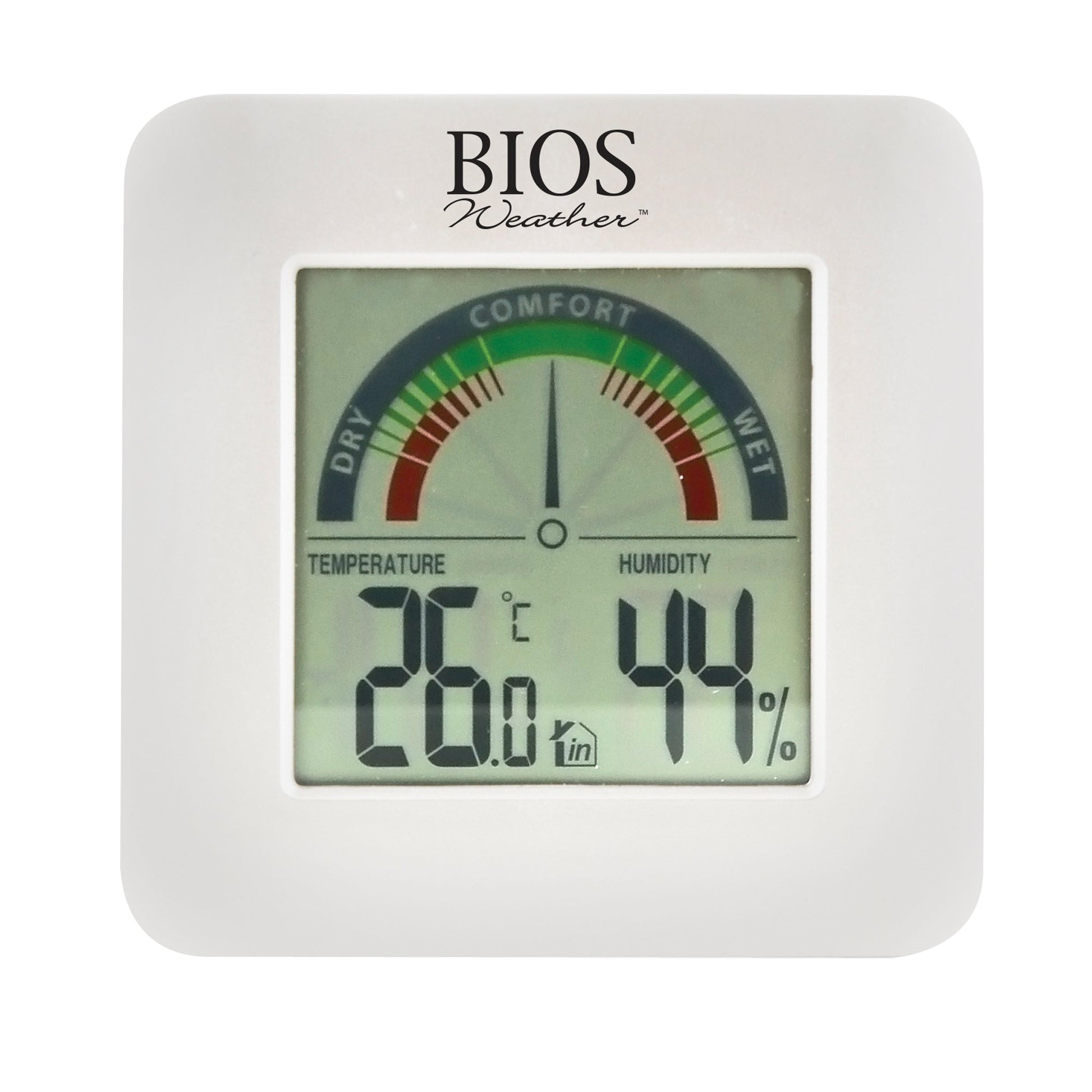 Indoor Hygrometers with BIOS Comfort Scale, Contact, Digital, -58-158°F (-50-70°C) - www.Shopthatapp.com