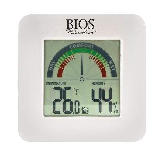 Indoor Hygrometers with BIOS Comfort Scale, Contact, Digital, -58-158°F (-50-70°C) - www.Shopthatapp.com