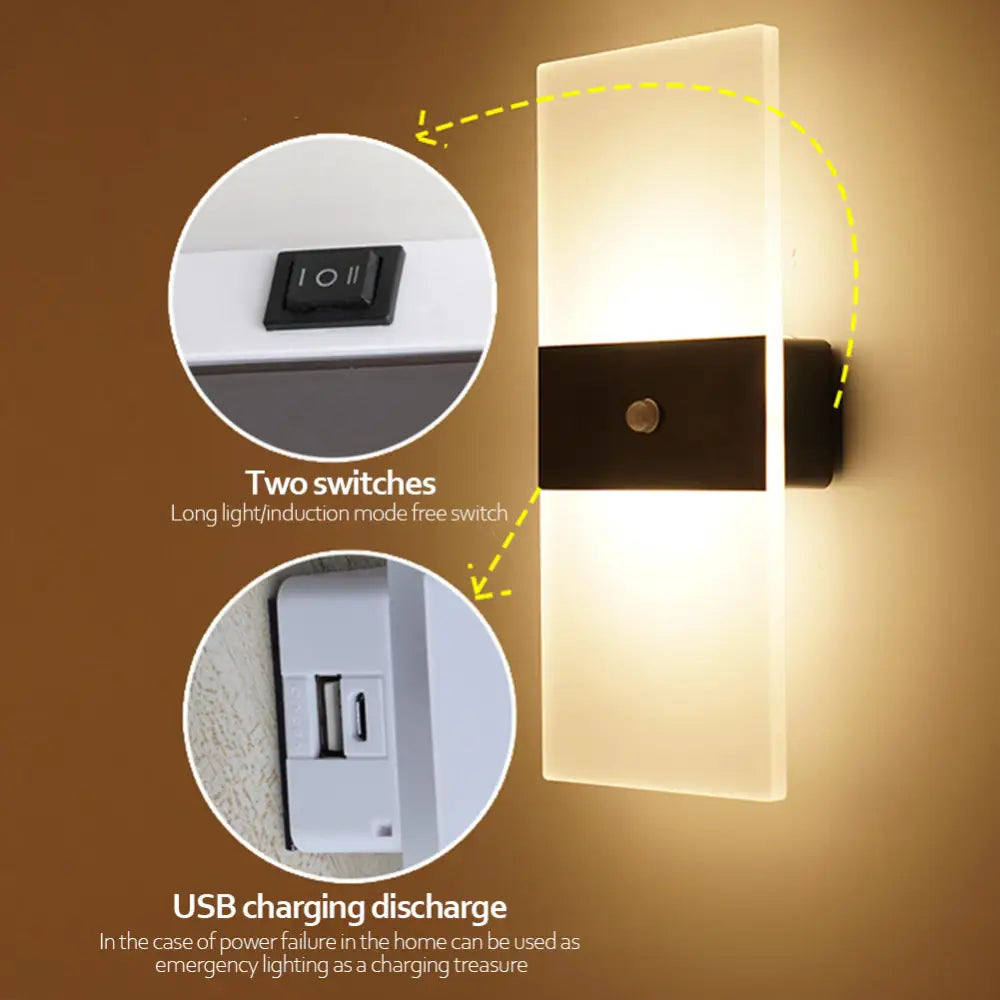 Indoor Sensing USB Charging Wall Lamp - www.Shopthatapp.com