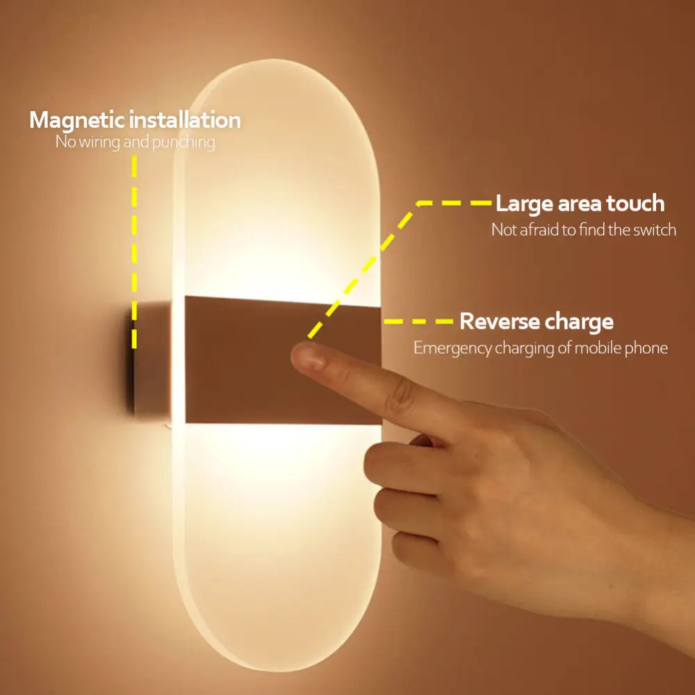 Indoor Sensing USB Charging Wall Lamp - www.Shopthatapp.com