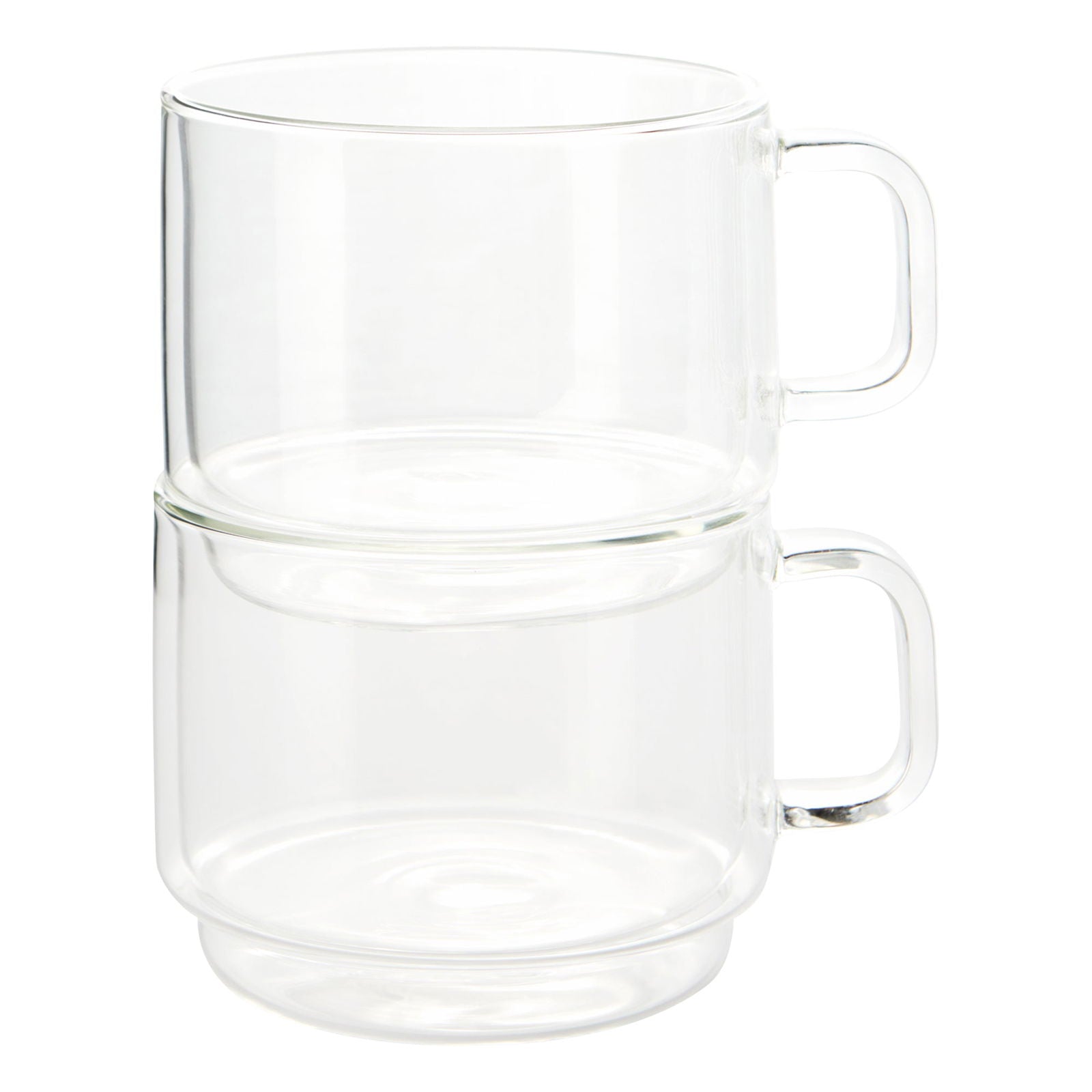 Insulated Double-Wall Glass Coffee Tea Hot or Cold Beverage Mug 2 Piece Set 500ml, Barista - www.Shopthatapp.com