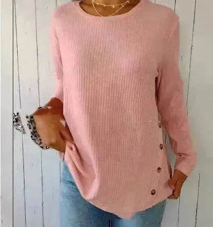 Casual Summer Irregular Sunken Top Button tunic top Women - www.Shopthatapp.com