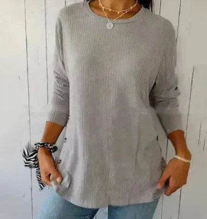 Casual Summer Irregular Sunken Top Button tunic top Women - www.Shopthatapp.com